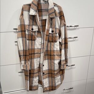 Plaid Button Down Shirt for Women